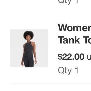 Target Women's Everyday Soft Racerback
Tank Top - All In Motion™ Black M